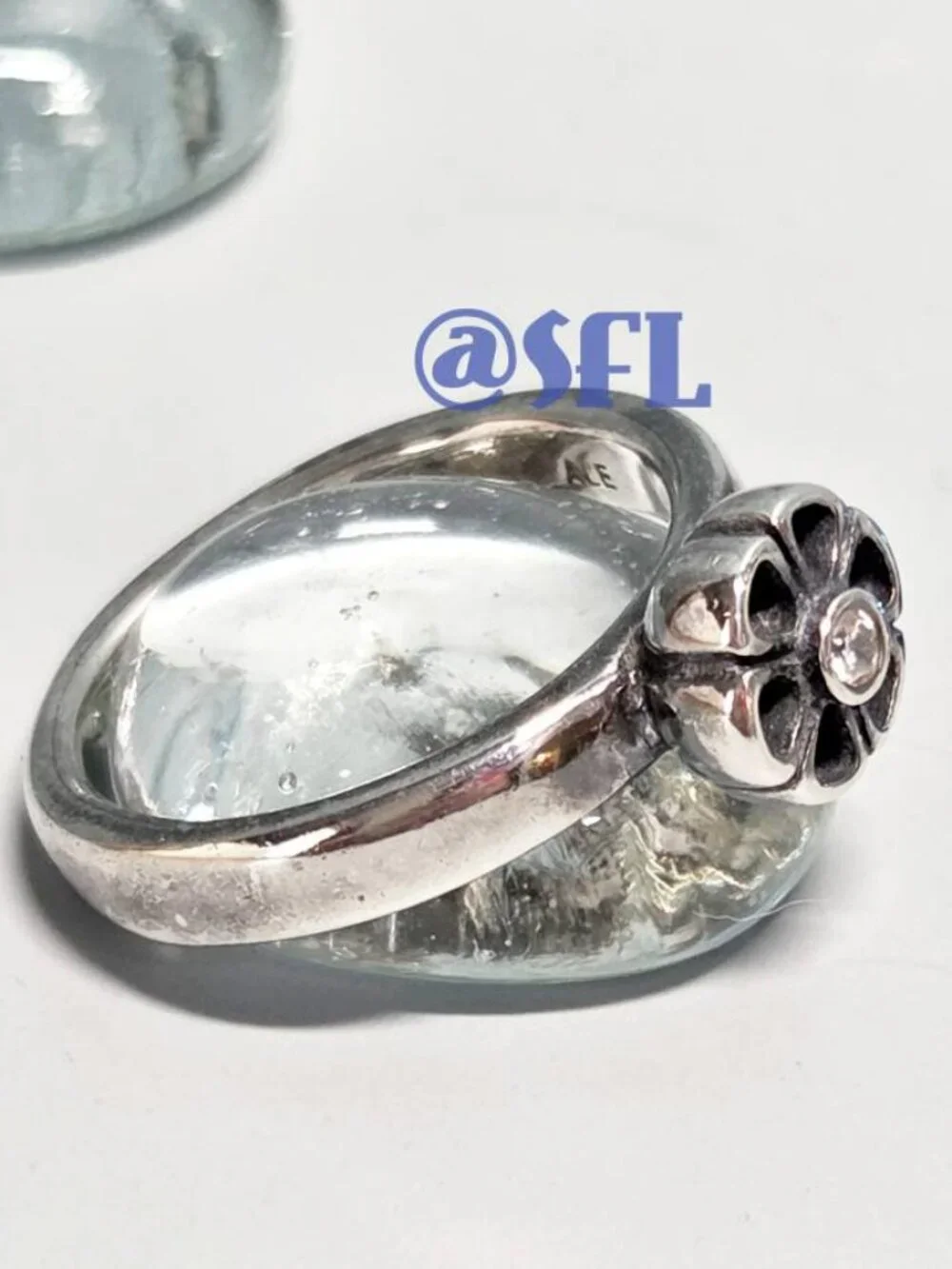 Authentic Pandora Long Retired Rare Daisy Cut Out Ring Sterling Silver Cottage